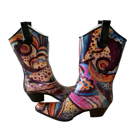 nomad rubber cowboy rain boots